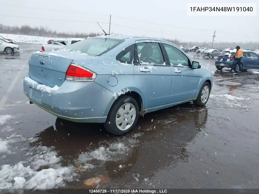 1FAHP34N48W191040 2008 Ford Focus