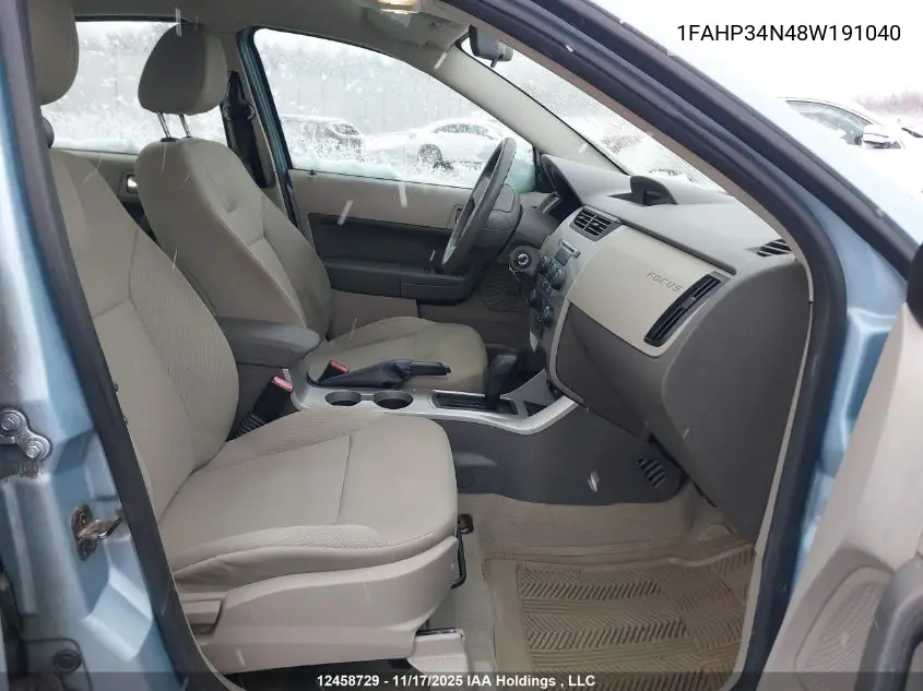 1FAHP34N48W191040 2008 Ford Focus