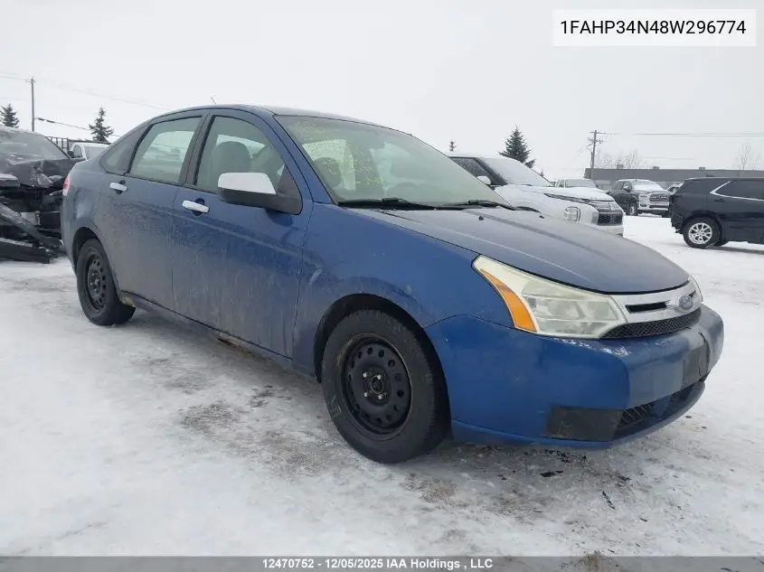 1FAHP34N48W296774 2008 Ford Focus S/Se