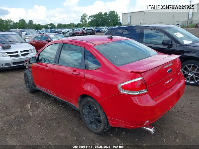 1FAHP35N78W229925 2008 Ford Focus Se/Ses