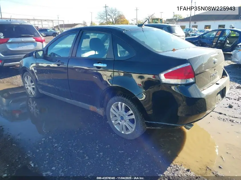 1FAHP35N08W225943 2008 Ford Focus Se/Ses
