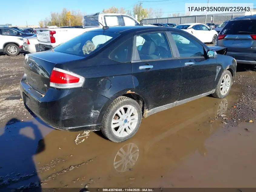 1FAHP35N08W225943 2008 Ford Focus Se/Ses