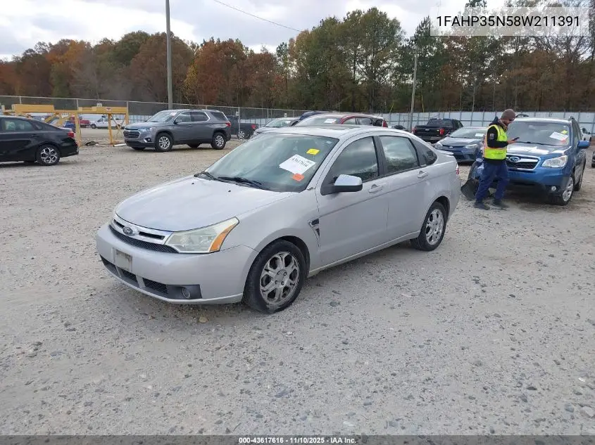 1FAHP35N58W211391 2008 Ford Focus Se/Ses