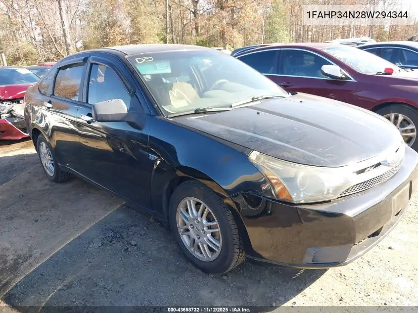 1FAHP34N28W294344 2008 Ford Focus S