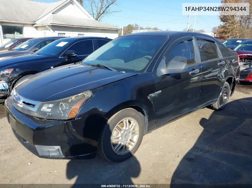 1FAHP34N28W294344 2008 Ford Focus S