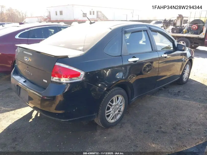 1FAHP34N28W294344 2008 Ford Focus S