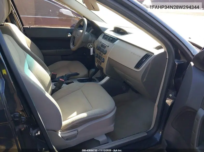 1FAHP34N28W294344 2008 Ford Focus S