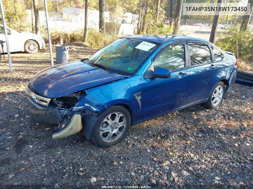 1FAHP35N18W173450 2008 Ford Focus Se/Ses