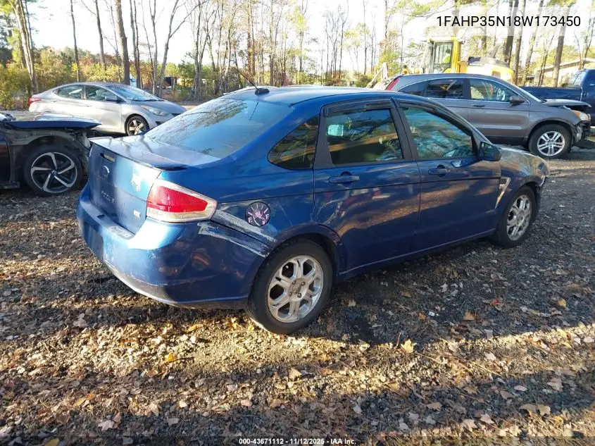1FAHP35N18W173450 2008 Ford Focus Se/Ses