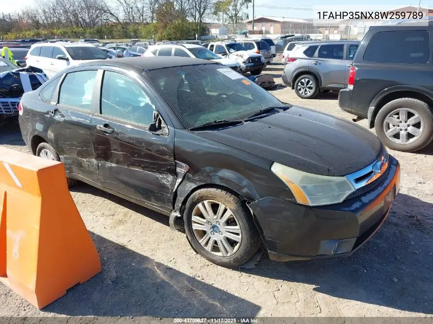1FAHP35NX8W259789 2008 Ford Focus Se/Ses