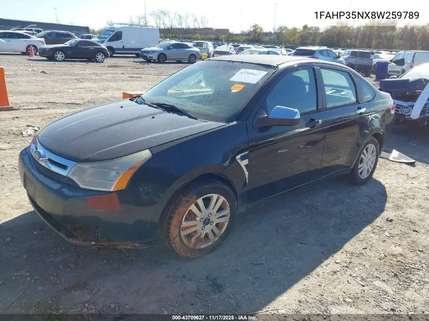 1FAHP35NX8W259789 2008 Ford Focus Se/Ses