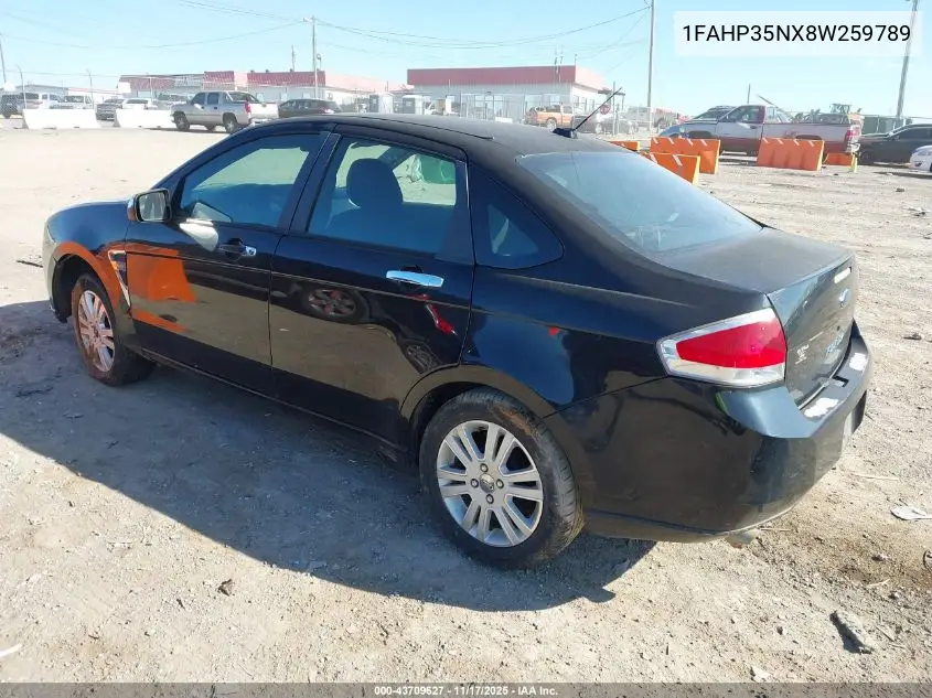 1FAHP35NX8W259789 2008 Ford Focus Se/Ses