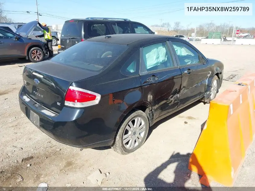 1FAHP35NX8W259789 2008 Ford Focus Se/Ses