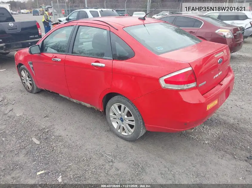 1FAHP35N18W201621 2008 Ford Focus Se/Ses
