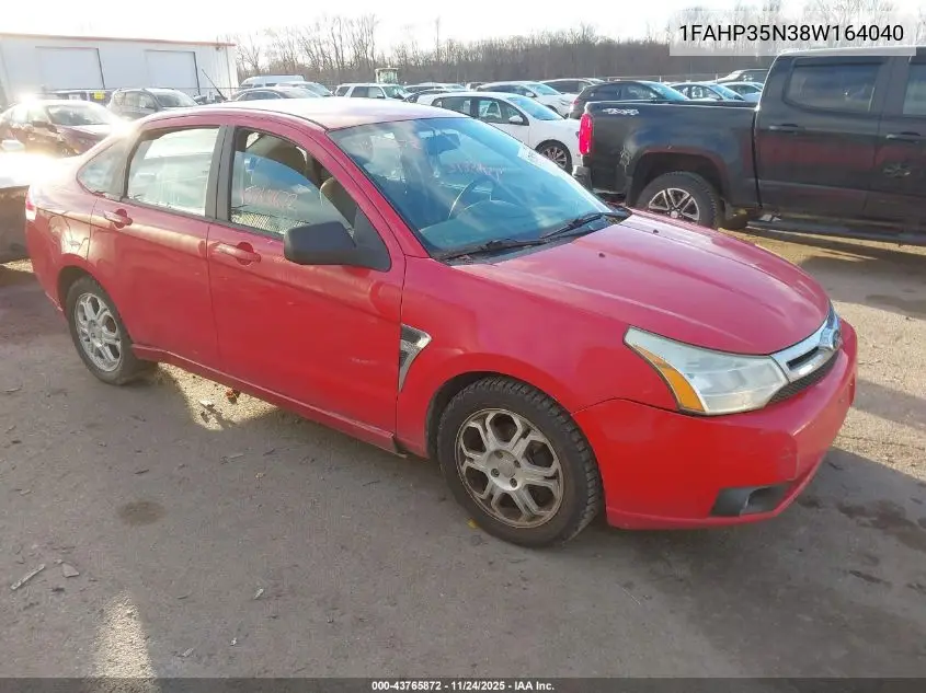 1FAHP35N38W164040 2008 Ford Focus Se/Ses