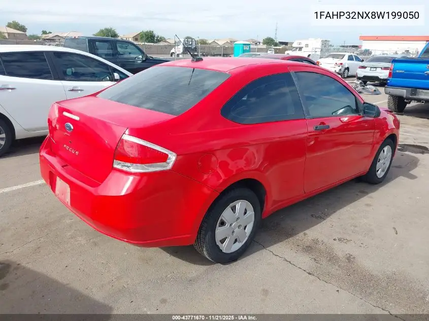 1FAHP32NX8W199050 2008 Ford Focus S