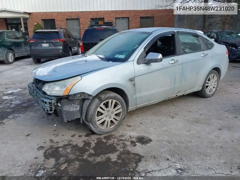 1FAHP35N48W231020 2008 Ford Focus Se/Ses