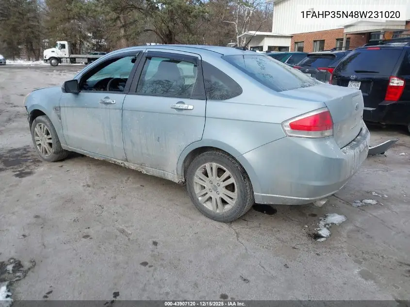 1FAHP35N48W231020 2008 Ford Focus Se/Ses