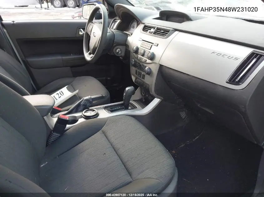 1FAHP35N48W231020 2008 Ford Focus Se/Ses