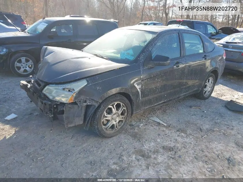 1FAHP35N88W202720 2008 Ford Focus Se/Ses