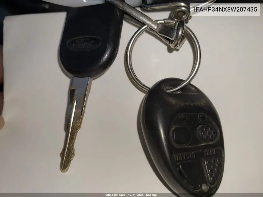 1FAHP34NX8W207435 2008 Ford Focus S
