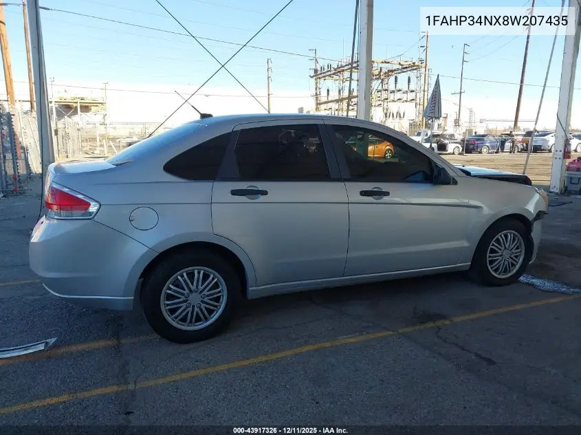 1FAHP34NX8W207435 2008 Ford Focus S