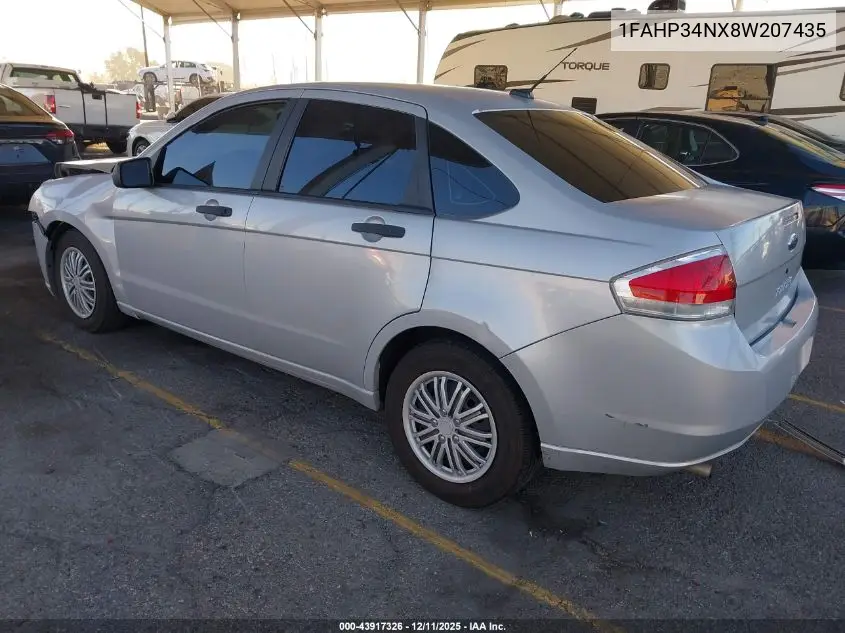 1FAHP34NX8W207435 2008 Ford Focus S