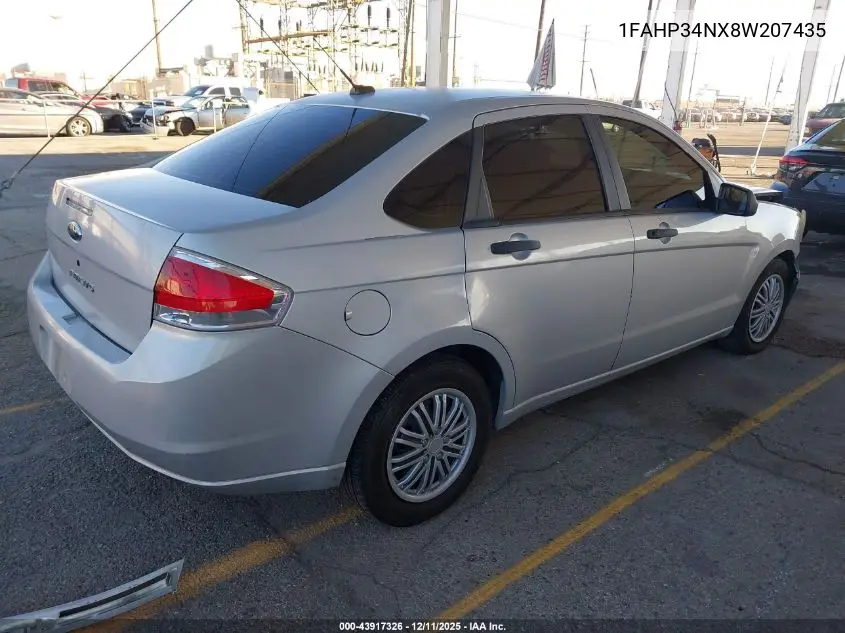 1FAHP34NX8W207435 2008 Ford Focus S