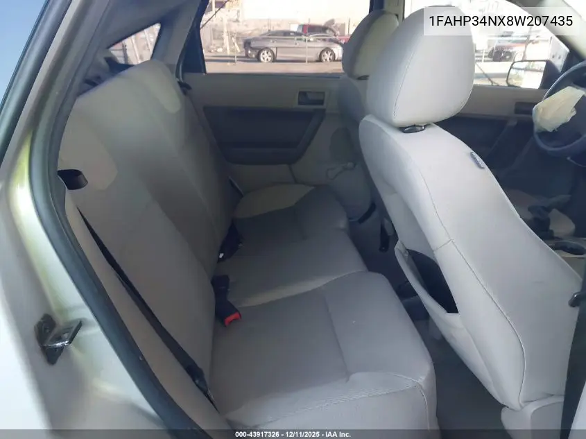 1FAHP34NX8W207435 2008 Ford Focus S
