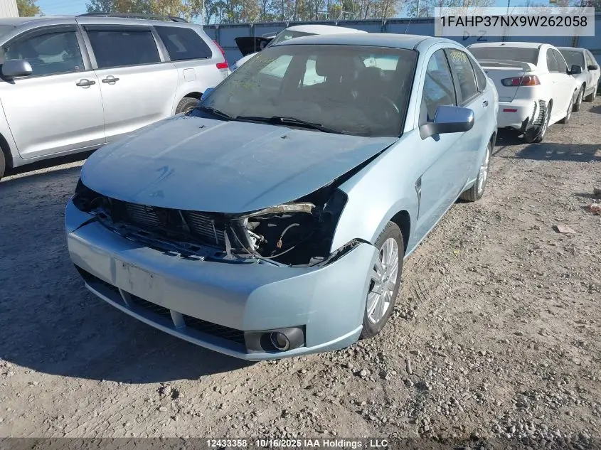 1FAHP37NX9W262058 2009 Ford Focus Sel