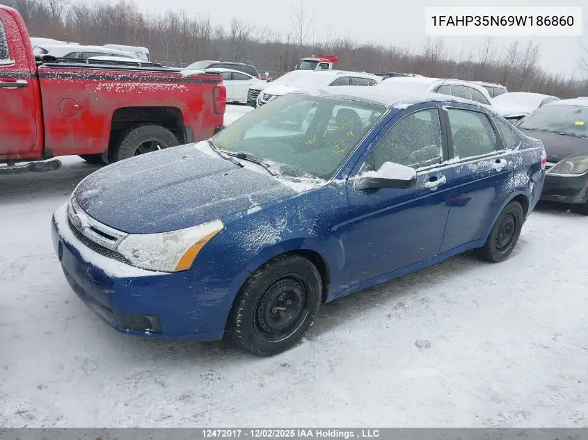 1FAHP35N69W186860 2009 Ford Focus