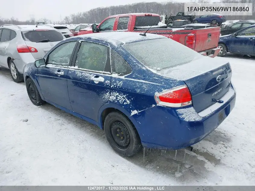 1FAHP35N69W186860 2009 Ford Focus