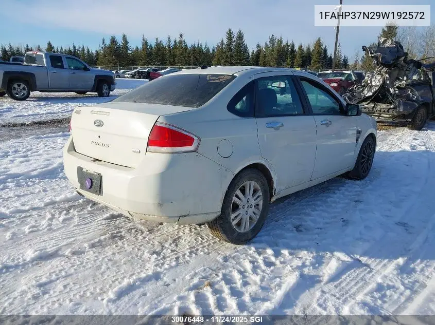 1FAHP37N29W192572 2009 Ford Focus Sel