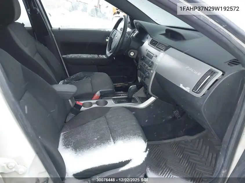 1FAHP37N29W192572 2009 Ford Focus Sel