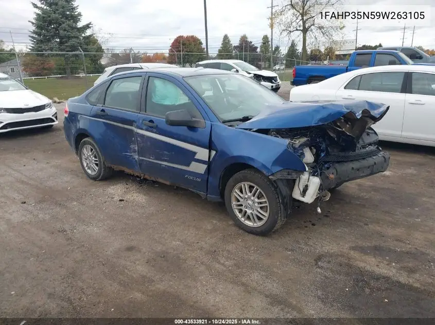 1FAHP35N59W263105 2009 Ford Focus Se