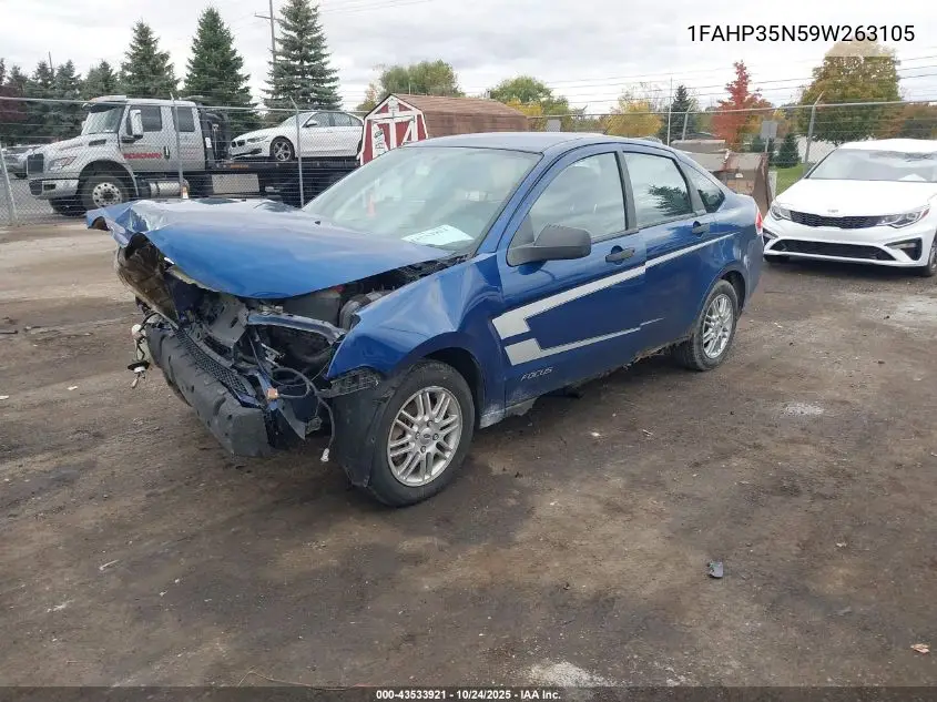 1FAHP35N59W263105 2009 Ford Focus Se