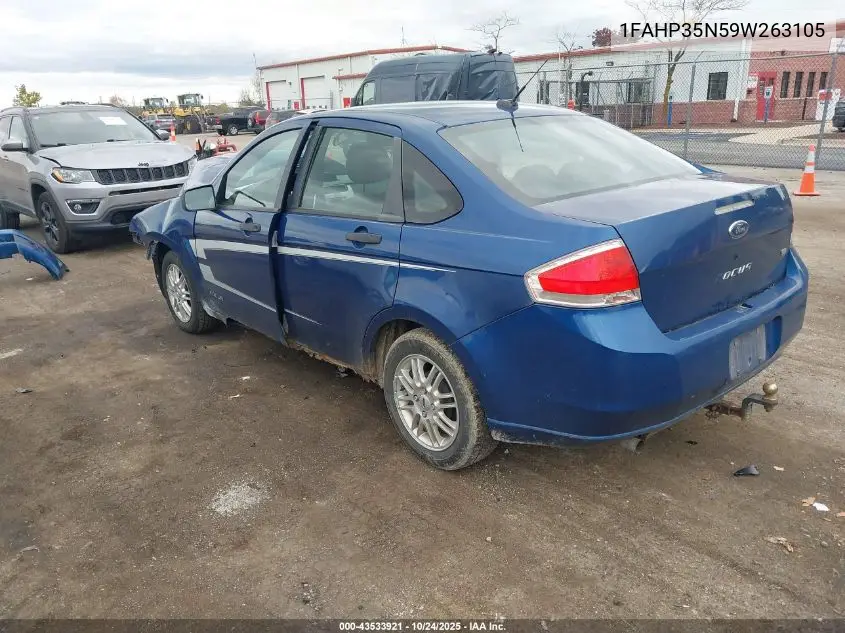 1FAHP35N59W263105 2009 Ford Focus Se
