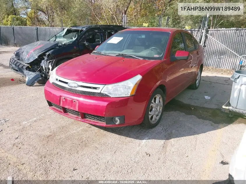 1FAHP36N99W189489 2009 Ford Focus Ses