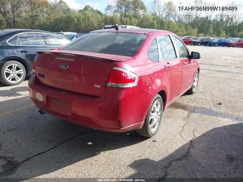 1FAHP36N99W189489 2009 Ford Focus Ses
