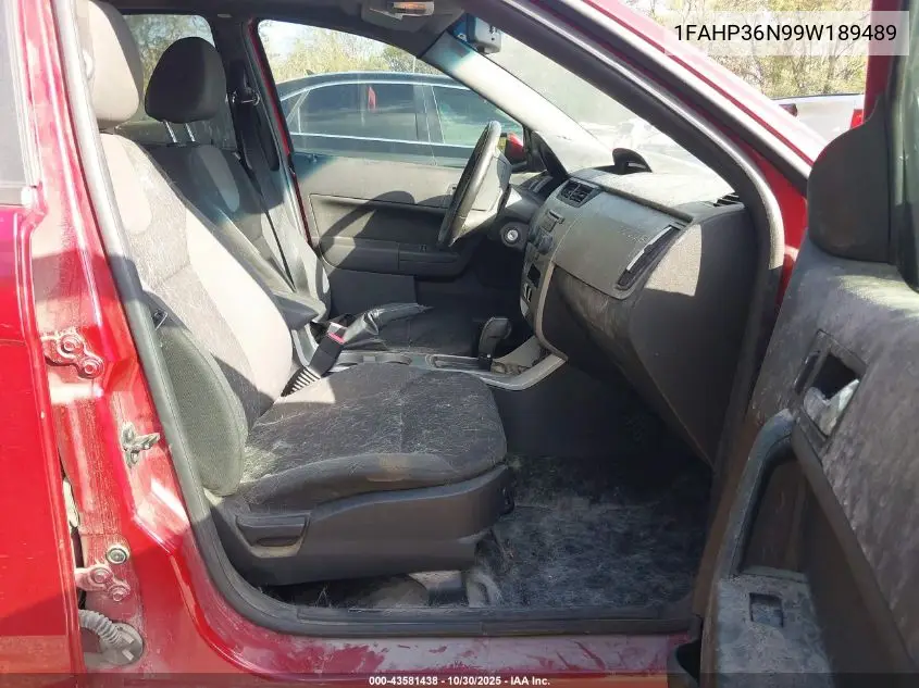 1FAHP36N99W189489 2009 Ford Focus Ses