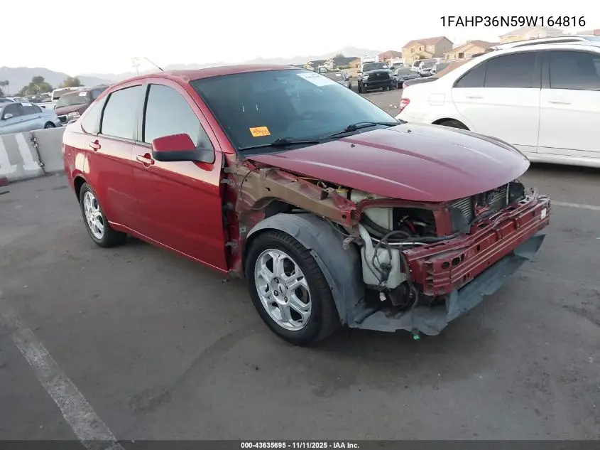 1FAHP36N59W164816 2009 Ford Focus Ses