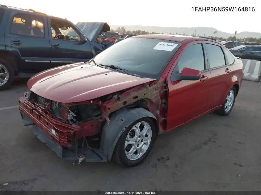 1FAHP36N59W164816 2009 Ford Focus Ses