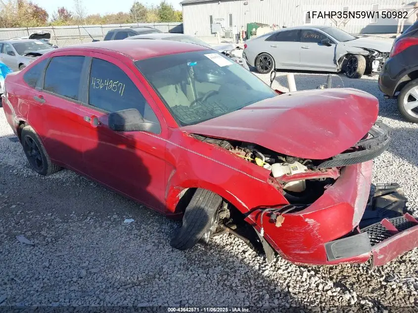 1FAHP35N59W150982 2009 Ford Focus Se