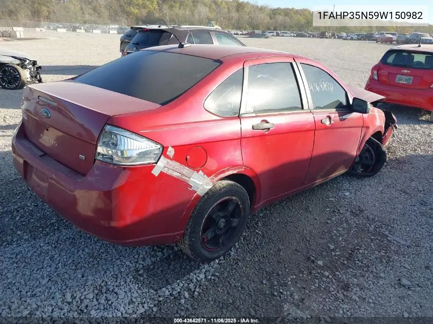 1FAHP35N59W150982 2009 Ford Focus Se