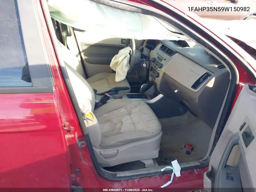 1FAHP35N59W150982 2009 Ford Focus Se