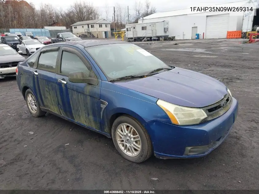 1FAHP35N09W269314 2009 Ford Focus Se