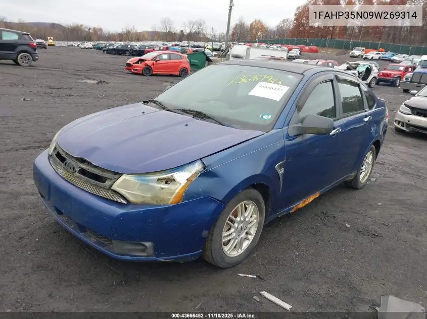 1FAHP35N09W269314 2009 Ford Focus Se