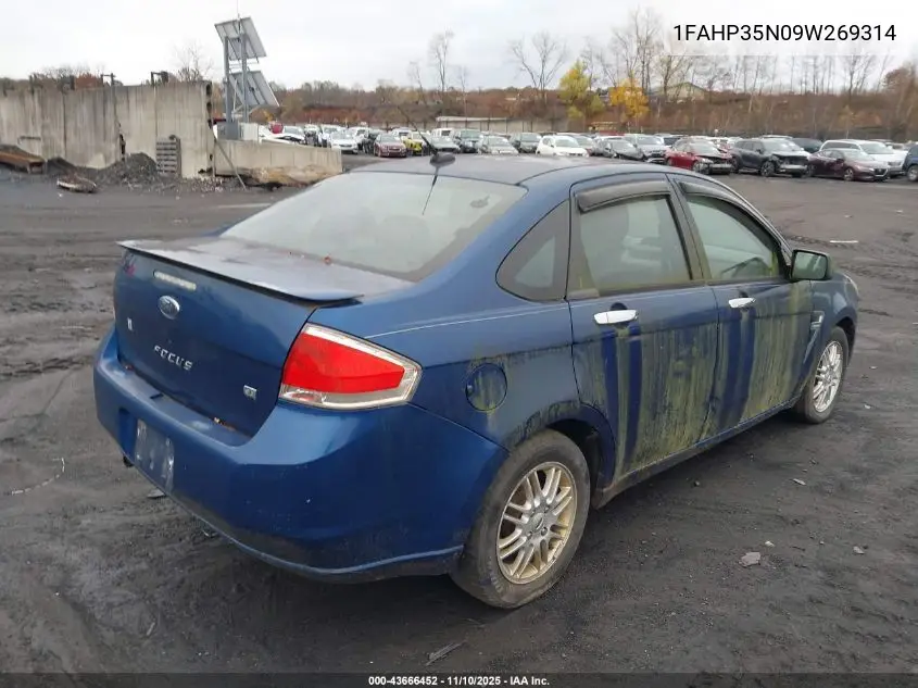 1FAHP35N09W269314 2009 Ford Focus Se