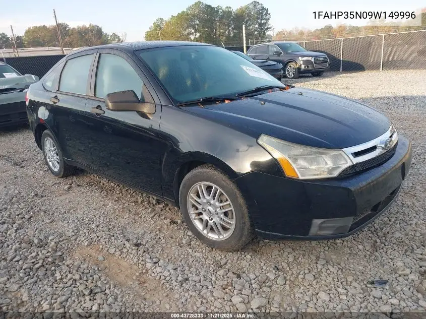 1FAHP35N09W149996 2009 Ford Focus Se
