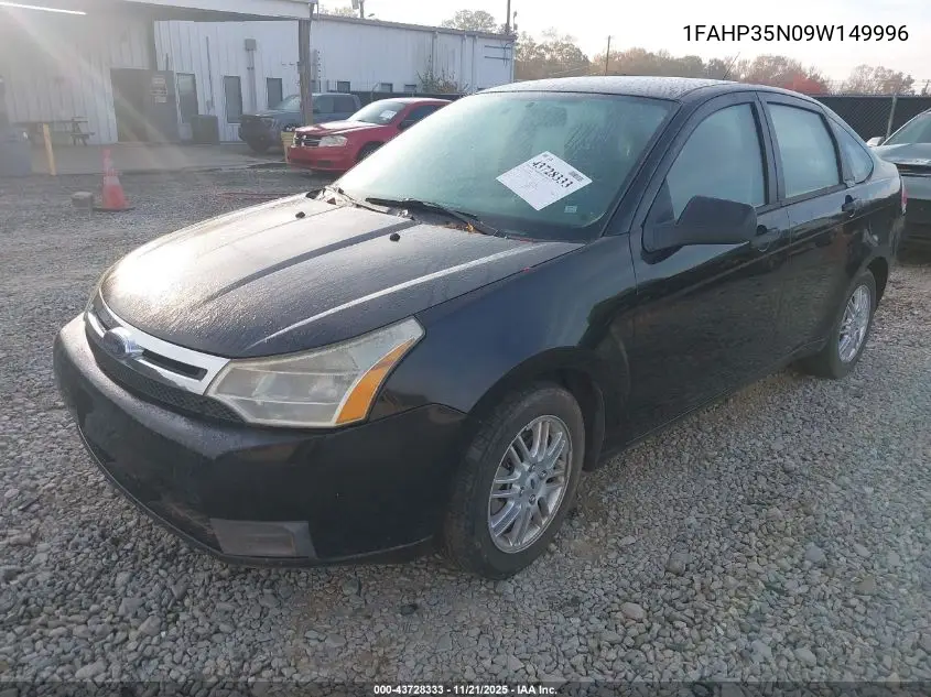1FAHP35N09W149996 2009 Ford Focus Se